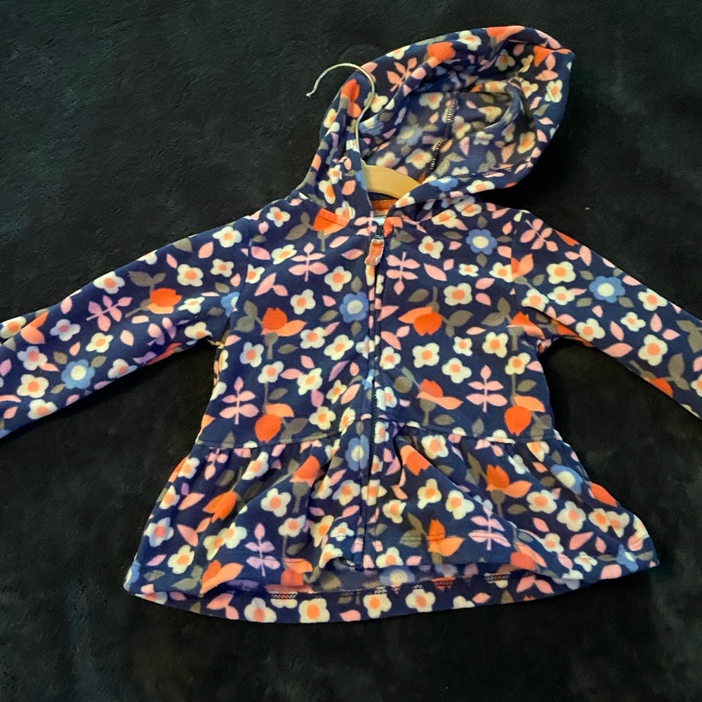 Carter's Blue Floral Kids Raincoat